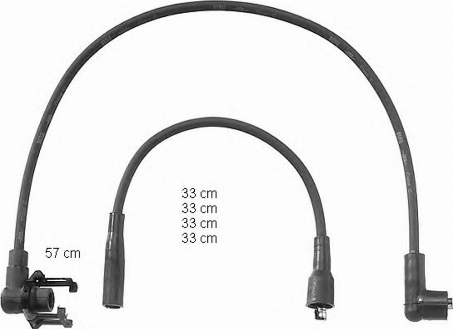 BorgWarner (BERU) 0 300 890 797 - Kit de câbles d'allumage cwaw.fr