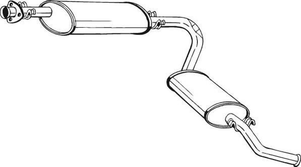 Bosal 283-011 - Silencieux arrière cwaw.fr