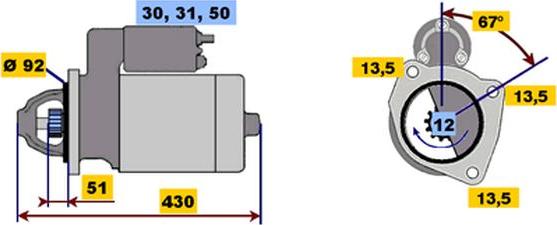 BOSCH 9 000 453 068 - Démarreur cwaw.fr