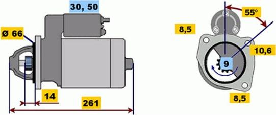 BOSCH 9 000 141 111 - Démarreur cwaw.fr