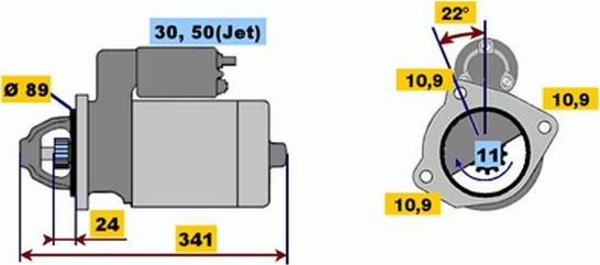 BOSCH 9 000 143 410 - Démarreur cwaw.fr