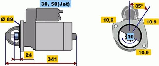 BOSCH 9 000 143 601 - Démarreur cwaw.fr