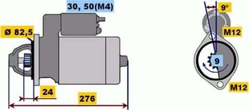 BOSCH 9 000 331 419 - Démarreur cwaw.fr