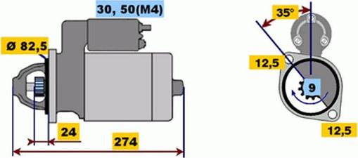 BOSCH 9 000 331 418 - Démarreur cwaw.fr