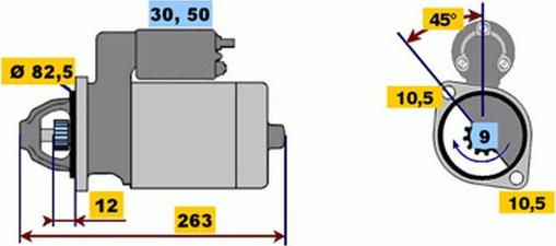 BOSCH 9 000 331 428 - Démarreur cwaw.fr