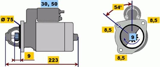 BOSCH 9 000 333 104 - Démarreur cwaw.fr