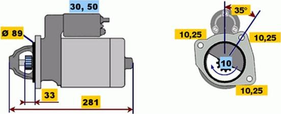 BOSCH 9 000 332 405 - Démarreur cwaw.fr