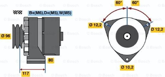 BOSCH 9 120 080 113 - Alternateur cwaw.fr