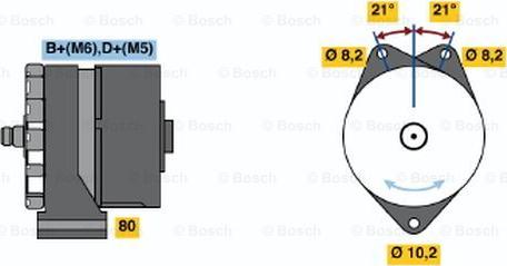 BOSCH 9 120 080 128 - Alternateur cwaw.fr