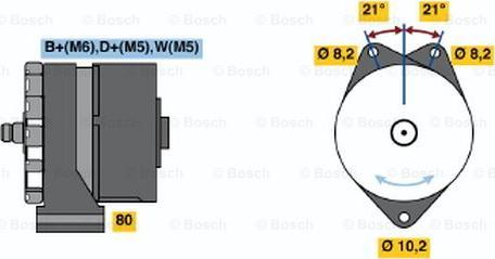 BOSCH 9 120 080 174 - Alternateur cwaw.fr