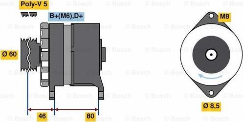 BOSCH 9 120 080 172 - Alternateur cwaw.fr