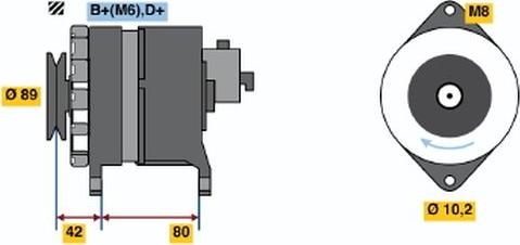 BOSCH 9120144601 - Alternateur cwaw.fr