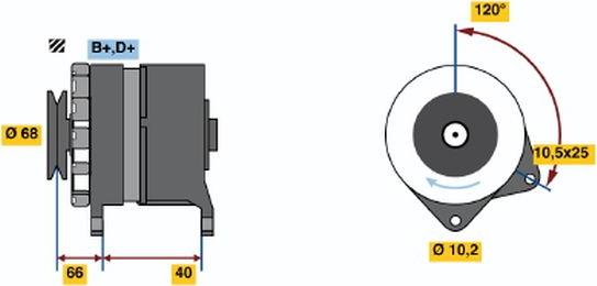 BOSCH 9 120 144 280 - Alternateur cwaw.fr