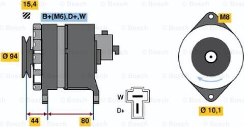 BOSCH 9 120 334 640 - Alternateur cwaw.fr