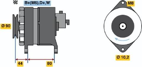 BOSCH 9 120 334 636 - Alternateur cwaw.fr