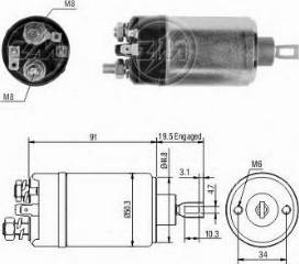 BOSCH 9 330 081 024 - Contacteur, démarreur cwaw.fr