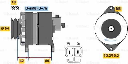 BOSCH 6 033 GB4 020 - Alternateur cwaw.fr