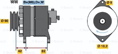 BOSCH 6 033 GB5 001 - Alternateur cwaw.fr