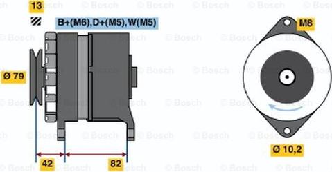 BOSCH 6 033 GB3 059 - Alternateur cwaw.fr