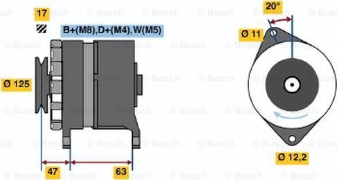 BOSCH 6 033 GB3 009 - Alternateur cwaw.fr