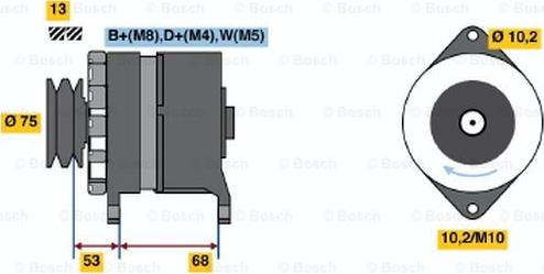 BOSCH 6 033 GB3 034 - Alternateur cwaw.fr