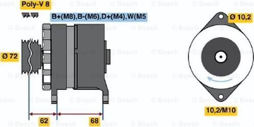 BOSCH 6 033 GB3 035 - Alternateur cwaw.fr