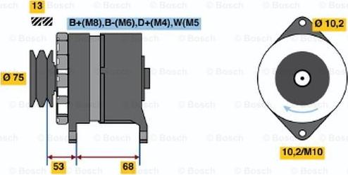 BOSCH 6 033 GB3 036 - Alternateur cwaw.fr