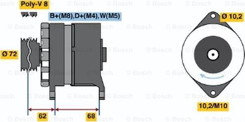 BOSCH 6 033 GB3 033 - Alternateur cwaw.fr