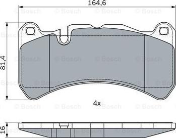 BOSCH 0 986 494 965 - Kit de plaquettes de frein, frein à disque cwaw.fr