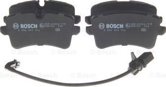 BOSCH 0 986 494 916 - Kit de plaquettes de frein, frein à disque cwaw.fr