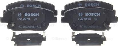 BOSCH 0 986 494 984 - Kit de plaquettes de frein, frein à disque cwaw.fr