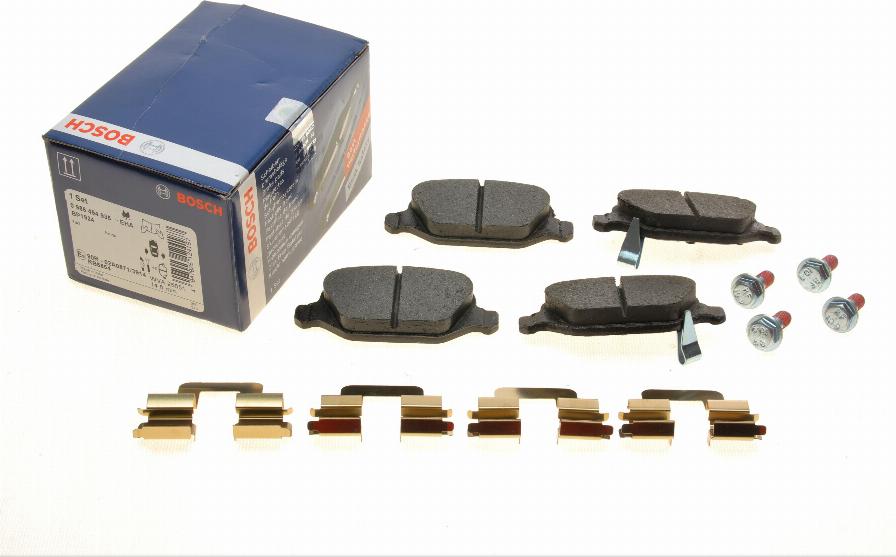 BOSCH 0 986 494 935 - Kit de plaquettes de frein, frein à disque cwaw.fr