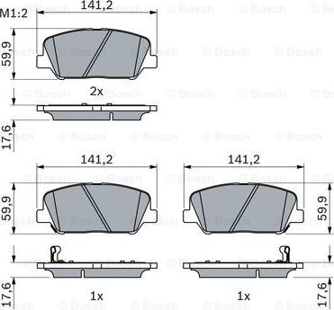 BOSCH 0 986 494 979 - Kit de plaquettes de frein, frein à disque cwaw.fr