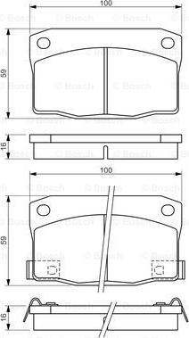 BOSCH 0 986 494 455 - Kit de plaquettes de frein, frein à disque cwaw.fr