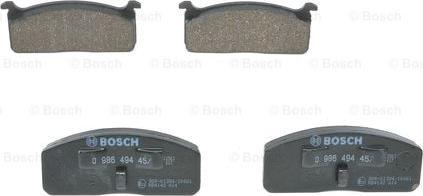 BOSCH 0 986 494 457 - Kit de plaquettes de frein, frein à disque cwaw.fr