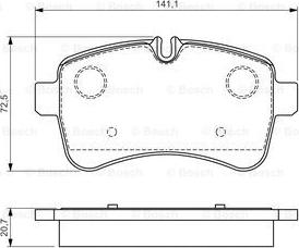 BOSCH 0 986 494 460 - Kit de plaquettes de frein, frein à disque cwaw.fr