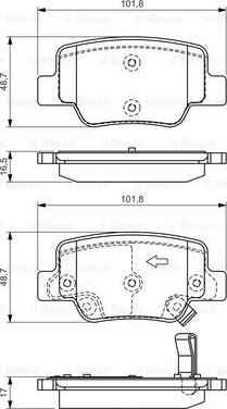 BOSCH 0 986 494 404 - Kit de plaquettes de frein, frein à disque cwaw.fr