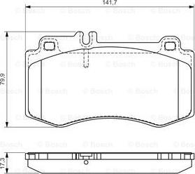 BOSCH 0 986 494 405 - Kit de plaquettes de frein, frein à disque cwaw.fr