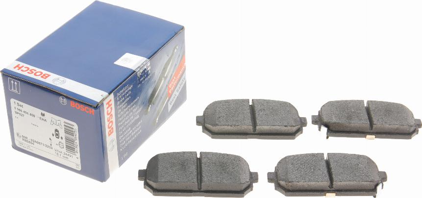 BOSCH 0 986 494 400 - Kit de plaquettes de frein, frein à disque cwaw.fr