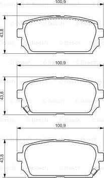 BOSCH 0 986 494 400 - Kit de plaquettes de frein, frein à disque cwaw.fr