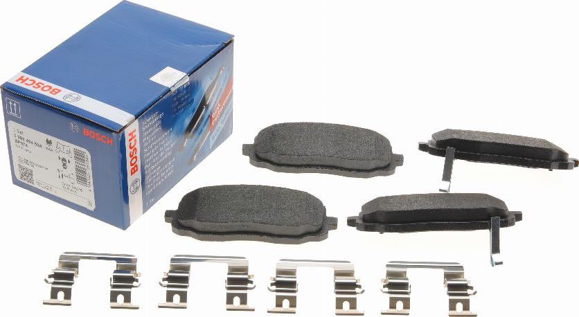 BOSCH 0 986 494 594 - Kit de plaquettes de frein, frein à disque cwaw.fr