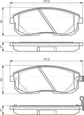 BOSCH 0 986 494 546 - Kit de plaquettes de frein, frein à disque cwaw.fr