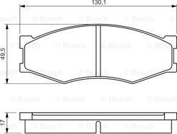 BOSCH 0 986 494 541 - Kit de plaquettes de frein, frein à disque cwaw.fr