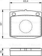 BOSCH 0 986 494 542 - Kit de plaquettes de frein, frein à disque cwaw.fr