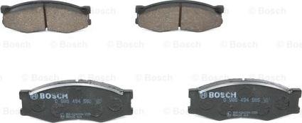 BOSCH 0 986 494 565 - Kit de plaquettes de frein, frein à disque cwaw.fr