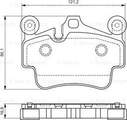 BOSCH 0 986 494 567 - Kit de plaquettes de frein, frein à disque cwaw.fr