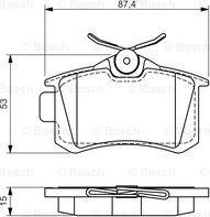 BOSCH 0 986 494 519 - Kit de plaquettes de frein, frein à disque cwaw.fr