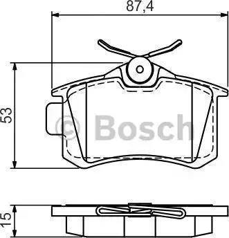 BOSCH F 03B 150 217 - Kit de plaquettes de frein, frein à disque cwaw.fr