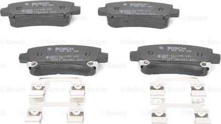 BOSCH 0 986 494 586 - Kit de plaquettes de frein, frein à disque cwaw.fr