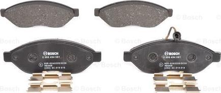 BOSCH 0 986 494 581 - Kit de plaquettes de frein, frein à disque cwaw.fr